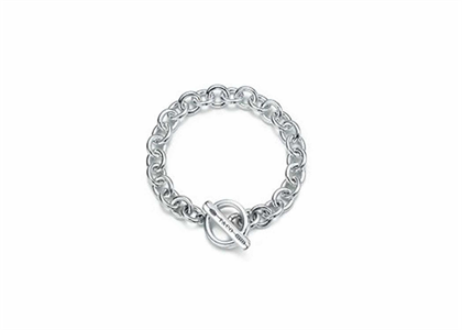 Silver Plated Womens Toggle Bracelet